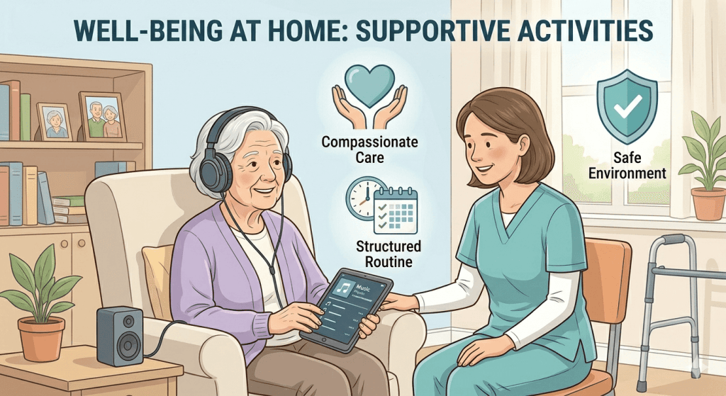 Improving life expectancy and stages of alzheimers with care routine and emotional support